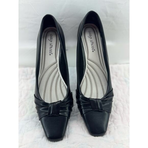 easy street Shoes - Easy Street 9.5 women’s black knot heels